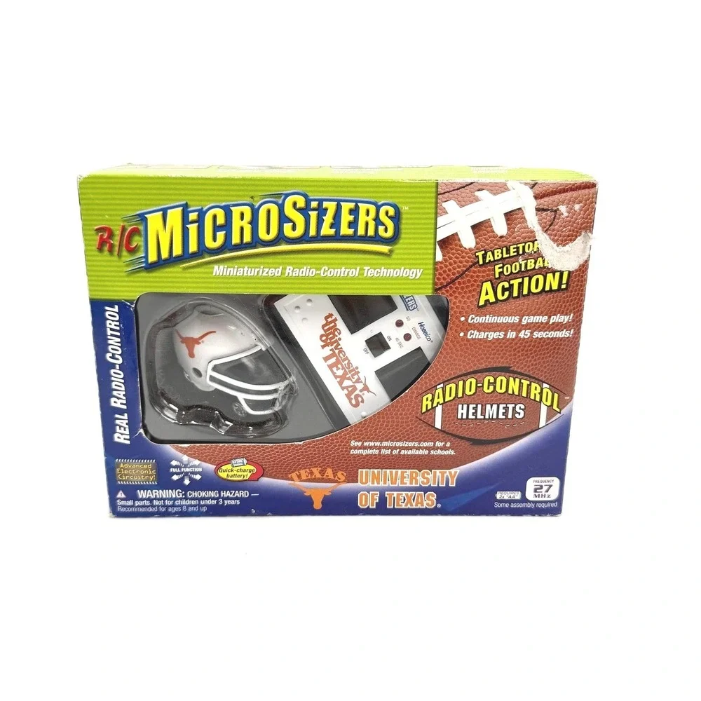 MicroSizers University of Texas Longhorns RC Radio Control Helmet 27MHz Tabletop